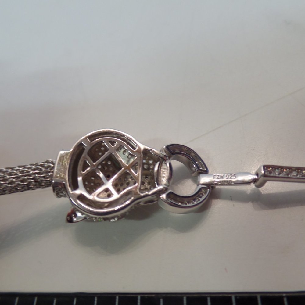 Tiara Leopard Head SS 9.25 CZ Bracelet BNWT - Picture 12 of 12